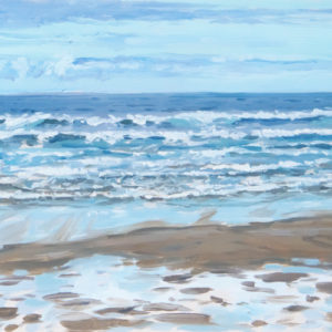 2017-17-Oil-Seascape-Sonia Roji-Afternoon Waves in Frejulfe