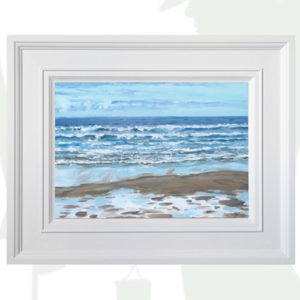 2017-17-Oil-Seascape-Sonia-Roji-Afternoon-Waves-in-Frejulfe-framed-background