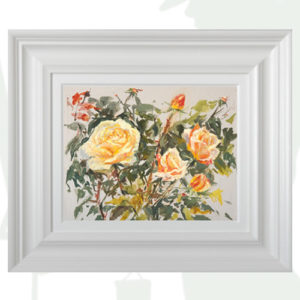 2017-48-Oil-Landscape-Sonia-Roji-Roses-Garden-three-framed-background